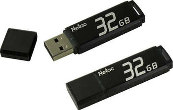 Flash-носитель Netac Флеш Диск 32Gb U351 NT03U351N-032G-20BK USB2.0 серый