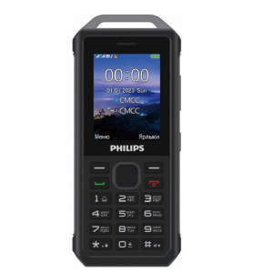 Сотовый телефон Philips Мобильный телефон E2317 Xenium темно-серый моноблок 2Sim 2.4" 240x320 Nucleus 0.3Mpix GSM900/1800 MP3 FM microSDHC max32Gb