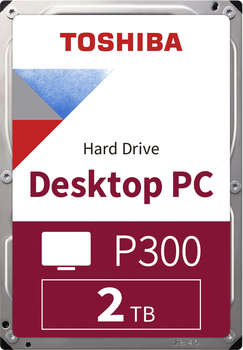 Жесткий диск HDD Toshiba Жесткий диск SATA-III 2TB HDWD320UZSVA Desktop P300  256Mb 3.5"