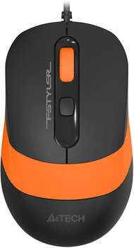 Мышь A4TECH Fstyler FM10S черный/оранжевый оптическая