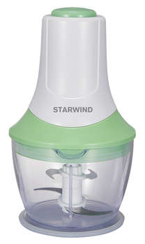 Измельчитель STARWIND электрический SCP2010 1л. 300Вт белый/зеленый