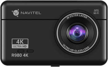 Автомобильный видеорегистратор NAVITEL Видеорегистратор R980 4K черный 2160x3840 2160p 140гр. GPS Mstar SSC8629Q