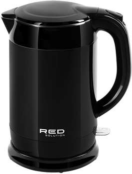 Чайник/Термопот RED SOLUTION Чайник электрический RK-M158 1.7л. 1800Вт черный корпус: металл/пластик