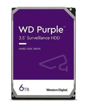 Жесткий диск HDD Western Digital Жесткий диск SATA 6TB 6GB/S 256MB PURPLE WD64PURZ WDC
