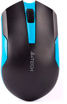 Мышь A4TECH G3-200N черный/синий оптическая