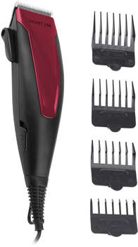 Триммер для волос GALAXY LINE Машинка для стрижки GL 4101 черный/красный 15Вт