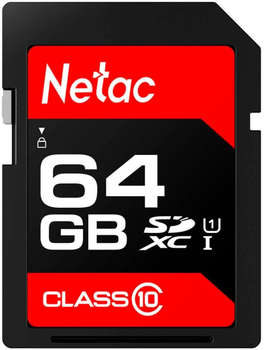 Карта памяти Netac Флеш карта SDXC 64GB NT02P600STN-064G-R P600 w/o adapter