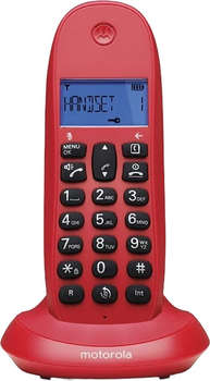 Телефон MOTOROLA Р/Dect C1001LB+ красный АОН