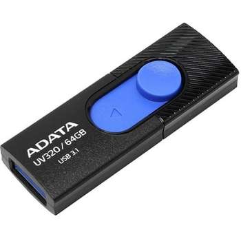 Flash-носитель Флэш-накопитель 64GB AUV320-64G-RBKBL BL\BLUE ADATA