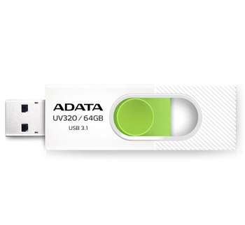 Flash-носитель Флэш-накопитель 64GB AUV320-64G-RWHGN WH\GR ADATA