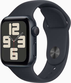 Умные часы, браслет Apple Смарт-часы Watch SE 2023 A2722 40мм OLED корп.темная ночь Sport Band рем.темная ночь разм.брасл.:130-180мм