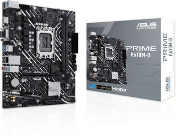 Материнская плата ASUS PRIME H610M-D Soc-1700 Intel H610 2xDDR5 mATX AC`97 8ch GbLAN+VGA+HDMI