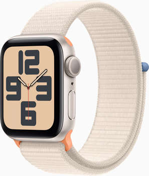 Умные часы, браслет Apple Смарт-часы Watch SE 2023 A2722 40мм OLED корп.сияющая звезда Sport Loop рем.сияющая звезда разм.брасл.:130-200мм