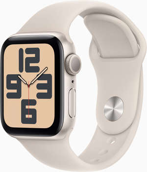 Умные часы, браслет Apple Смарт-часы Watch SE 2023 A2722 40мм OLED корп.сияющая звезда Sport Band рем.сияющая звезда разм.брасл.:150-200мм