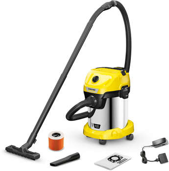 Строительный пылесос KARCHER WD 3-18 S 225Вт  желтый