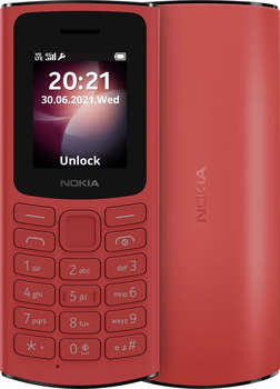 Сотовый телефон Nokia Мобильный телефон 106  DS EAC красный моноблок 2Sim 1.8" 120x160 Series 30+ GSM900/1800 GSM1900 FM Micro SD max32Gb