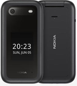 Сотовый телефон Nokia Мобильный телефон 2660 TA-1469 DS EAC черный раскладной 3G 4G 2Sim 1.8" 120x160 Series 30+ 0.3Mpix GSM900/1800 GSM1900 FM Micro SD max32Gb