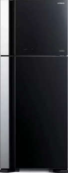 Холодильник Hitachi HRTN7489DF GBKCS 2-хкамерн. черный глянц. инвертер