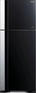 Холодильник Hitachi HRTN7489DF GBKCS 2-хкамерн. черный глянц. инвертер