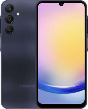 Смартфон Samsung SM-A256E Galaxy A25 256Gb 8Gb темно-синий моноблок 3G 4G 2Sim 6.5" 1080x2340 Android 14 50Mpix 802.11 a/b/g/n/ac NFC GPS GSM900/1800 GSM1900 TouchSc microSD max1024Gb