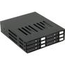 Сервер Procase L2-106-SATA3-BK {Корзина L2-106SATA3 6 SATA3/SAS, черный, с замком, hotswap mobie rack module for 2,5" slim HDD 2xFAN 40x15mm}