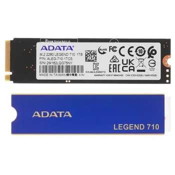 Накопитель SSD A-DATA PCI-E 3.0 x4 1Tb ALEG-710-1TCS Legend 710 M.2 2280