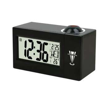 Акустическая система Perfeo Часы-будильник "Briton", чёрный,  время, температура, дата [PF_C3744]