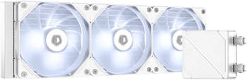Кулер ID-Cooling Система водяного охлаждения Dashflow 360 Basic Soc-AM5/AM4/1151/1200/2066/1700 белый 4-pin 15.2-35.2dB Al+Cu 350W Ret