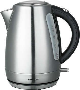 Чайник/Термопот HYUNDAI Чайник электрический HYK-S9409 1.7л. 2200Вт серебристый матовый/черный корпус: металл