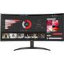 Монитор LG LCD 34" 34WR50QC-B UltraWide {VA Curved 3440x1440 100Hz 5ms 300cd 21:9 178/178 FreeSync 2xHDMI DisplayPort HDR10 VESA}