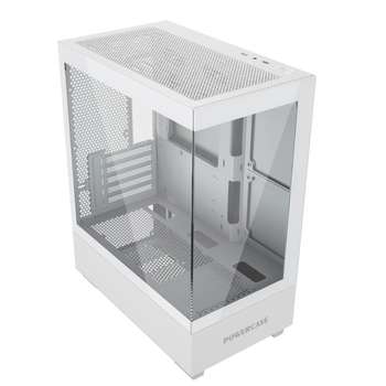 Корпус Powercase Vision Micro M, Tempered Glass, белый, mATX