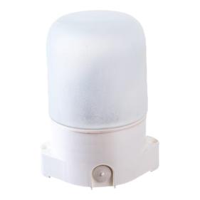 Садовый светильник ЭРА Б0048030 Светильник НББ 01-60-001 для бани пластик/стекло прямой IP65 E27 max 60Вт 135х105х84 белый