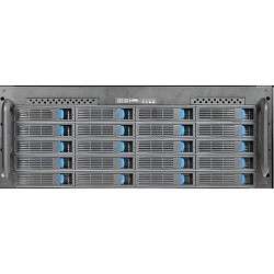 Сервер Procase ES424-SATA3-B-0 {4U 24 SATAII/SAS hotswap HDD, глубина 650мм, MB 12"x13", без Б/П ,черный}