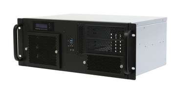 Сервер Procase GM430-B-0 Корпус 4U Rack server case, черный, панель управления, без блока питания, глубина 300мм, MB 12"x9.6"