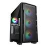 Корпус COUGAR Uniface X RGB Black, 3x140mm ARGB +1x120mm ARGB Fan, ARGB Fan Hub, без БП, черный, E-ATX