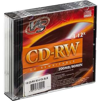 Оптический диск VS CD-RW 80 4-12x SL/5