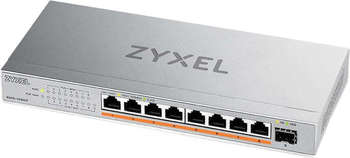 Маршрутизатор Zyxel Коммутатор XMG-108HP-EU0101F  8x2.5Гбит/с 1SFP+ 8PoE++ 100W неуправляемый