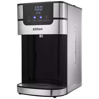 Чайник/Термопот KITFORT Термопот на 4 литра, 1 режим подачи воды, KT-2501, 2618 Вт, 5 температурных режимов, сталь, серебристый, КТ-2501