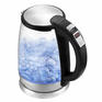 Чайник/Термопот KITFORT Чайник КТ-628, 1,7 л, 2200 Вт, закрытый нагревательный элемент, ТЕРМОРЕГУЛЯТОР, стекло, серебристый