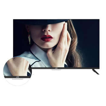 Телевизор JVC LT-32M595S, 32'' , 1366x768, HD, 16:9, SmartTV, Wi-Fi, безрамочный, черный