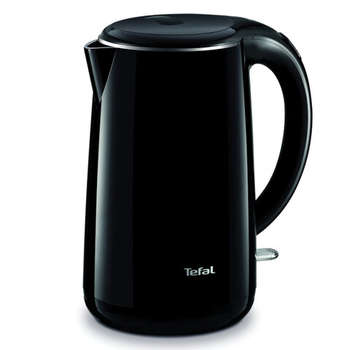Чайник/Термопот TEFAL Чайник KO260830, 1,7 л, 2150 Вт, закрытый нагревательный элемент, двойные стенки, пластик, черный, 7211002465