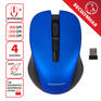 Мышь SONNEN беспроводная с бесшумным кликом V18, USB, 800/1200/1600 dpi, 4 кнопки, синяя, 513515