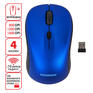 Мышь SONNEN беспроводная V-111, USB, 800/1200/1600 dpi, 4 кнопки, оптическая, синяя, 513519