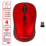 Мышь SONNEN беспроводная V-111, USB, 800/1200/1600 dpi, 4 кнопки, оптическая, красная, 513520