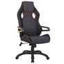 Игровое кресло BRABIX Кресло компьютерное "Techno Pro GM-003", ткань, черное/серое, вставки оранжевые, 531813
