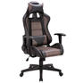 Игровое кресло BRABIX Кресло компьютерное "GT Racer GM-100", две подушки, ткань, экокожа, черное/коричневое, 531819