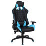 Игровое кресло BRABIX Кресло компьютерное "GT Master GM-110", две подушки, экокожа, черное/голубое, 531928
