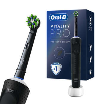 Зубная щетка Oral-B электрическая  Vitality Pro, ЧЕРНАЯ, 1 насадка, 80367641