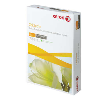 Бумага Xerox COLOTECH PLUS, А4, 90 г/м2, 500 л., для полноцветной лазерной печати, А++, Австрия, 170% , 003R98837