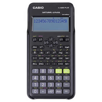 Калькулятор CASIO инженерный FX-82ESPLUS-2-WETD , 252 функции, батарея, сертифицирован для ЕГЭ, FX-82ESPLUS-2-S